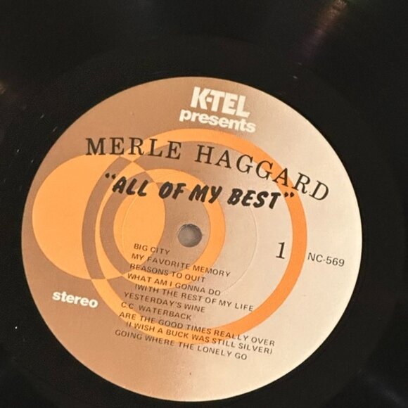 Merle Haggard All Of My Best Vinyl - Picture 7 of 9